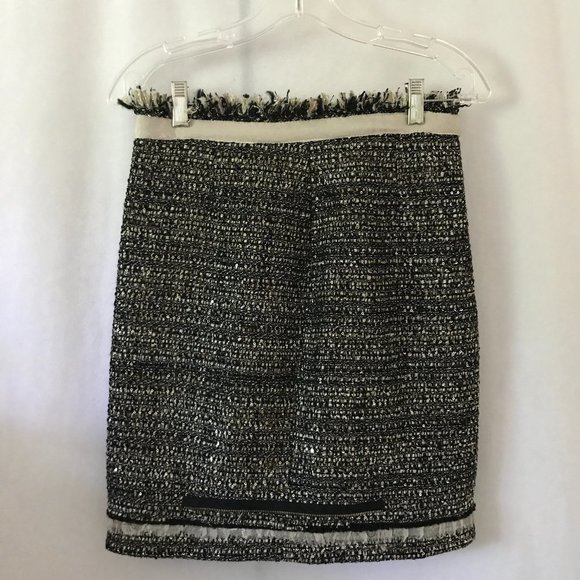 Boston Proper Sequined & Embellished Pencil Skirt